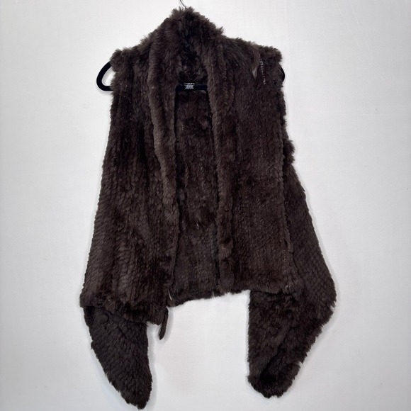 Rabbit Fur Vest One Size Renaissance Cosplay Medieval Flaws Vintage Saks - Picture 1 of 11
